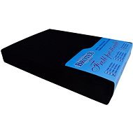 Brotex Froté plachta na posteľ čierna, 80 × 200 cm - Plachta na posteľ