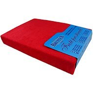 Brotex Froté prestieradlo červené, 220 × 200 cm - Plachta na posteľ