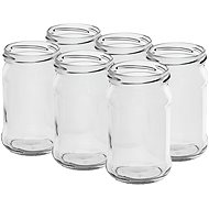 BROWIN Set of twist jars for preserving 300 ml without lid 66, 6 pcs - Canning Jar