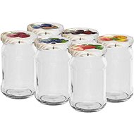 BROWIN Set of twist jars for preserving 300 ml + lid 66, 6 pcs - Canning Jar
