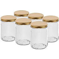 BROWIN Set of twist jars 500 ml with lid 82, 6 pcs - Canning Jar