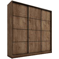 BROMARKT Harazia Max 200 wardrobe (without mirror), Lefkas oak - Wardrobe