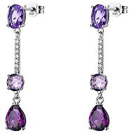 Brosway Earrings Fancy Magic Purple FMP133 (Ag 925/1000, 3,4 g) - Earrings