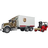 Bruder UPS Mack Granite truck with forklift - Toy Car