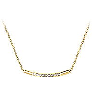 BRUNO Náhrdelník s kamínky gold - Necklace