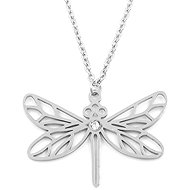 BRUNO Dragonfly necklace with a stone - Necklace