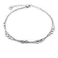 BRUNO Double Infinity Anklet - Chain Necklace