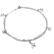BRUNO Double ankle chain with Butterflies - Chain Necklace