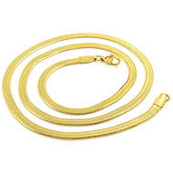 BRUNO Snake II GOLD flat chain 50/0.4cm - Chain Necklace