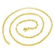 BRUNO Woven chain GOLD 45/0.25 cm - Chain Necklace