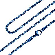 BRUNO Chain blue 55/0.25 cm - Chain Necklace