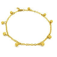 BRUNO Gold Ball anklet - Chain Necklace