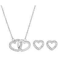 BRUNO Souprava Srdce s kamínky - Jewellery Gift Set