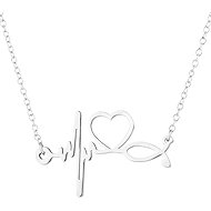 Bruno stethoscope, ECG curve - Necklace