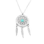 Bruno turquoise dream catcher - Necklace
