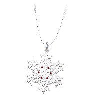 Bruno flake red (s4255) - Necklace