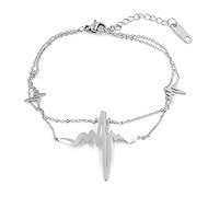 Bruno Dvojitý náramek KŘIVKA EKG - Bracelet