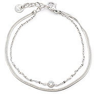 Bruno Double bracelet with rhinestone - Bracelet