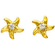 Bruno Náušnice HVĚZDICE gold - Earrings