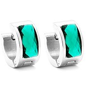 Bruno Earrings rings with rhinestone, turquoise - Earrings