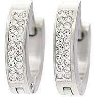 Bruno Earrings rings with rhinestones 1,4 cm (S4410) - Earrings