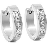 Bruno Earrings rings with rhinestones 1,6 cm - Earrings