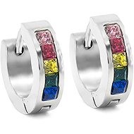 Bruno Earrings rings with rhinestones, coloured - Earrings
