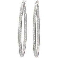 Bruno Earrings circles with rhinestones 4 cm - Earrings