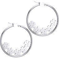 Bruno Náušnice kruhy KVĚTY - Earrings