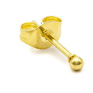 Bruno Náušnice KULIČKA gold 0,2 cm - Earrings