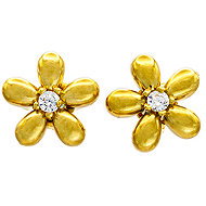 Bruno Earrings KITTEN with gold stone - Earrings