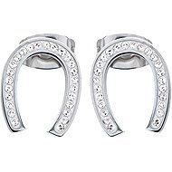 Bruno Náušnice PODKOVA s kamínky - Earrings