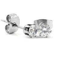 Bruno Náušnice s kamínkem 0,5 cm - Earrings