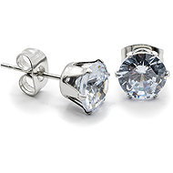 Bruno Náušnice s kamínkem 0,7 cm - Earrings