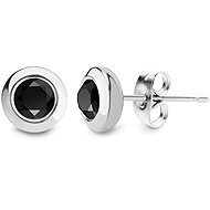 Bruno Náušnice s kamínkem černé - Earrings