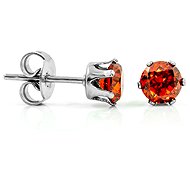 Bruno Earrings with red stone 0,5 cm - Earrings