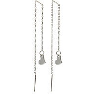Bruno Stringing chain earrings HEART - Earrings