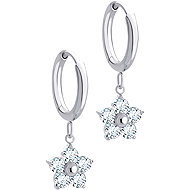 Bruno Visací náušnice KVÍTEK s kamínky - Earrings
