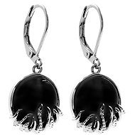 Bruno dangle earrings with rhinestone black - Earrings