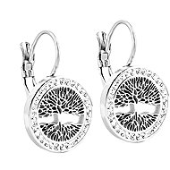 Bruno Tree of Life dangle earrings with rhinestones (S3445) - Earrings