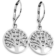 Bruno Tree of Life dangle earrings with rhinestones (S3835) - Earrings