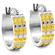 Bruno Patterned earrings rings gold - Earrings