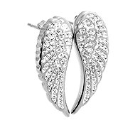BRUNO ANGEL WINGS earrings with crystals - Earrings