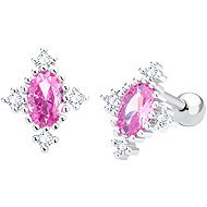 BRUNO RHOMBUS earrings with crystals - Earrings