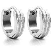 BRUNO Hoops with brushed matte finish earrings - Earrings