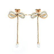 BRUNO rose GOLD BOW earrings - Earrings