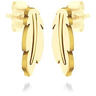 BRUNO FEATHER GOLD earrings - Earrings