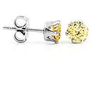 BRUNO champagne stone earrings 0.5cm - Earrings