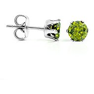 BRUNO green crystal earrings 0.4cm - Earrings