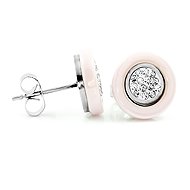 BRUNO Earrings with pink stones - Earrings